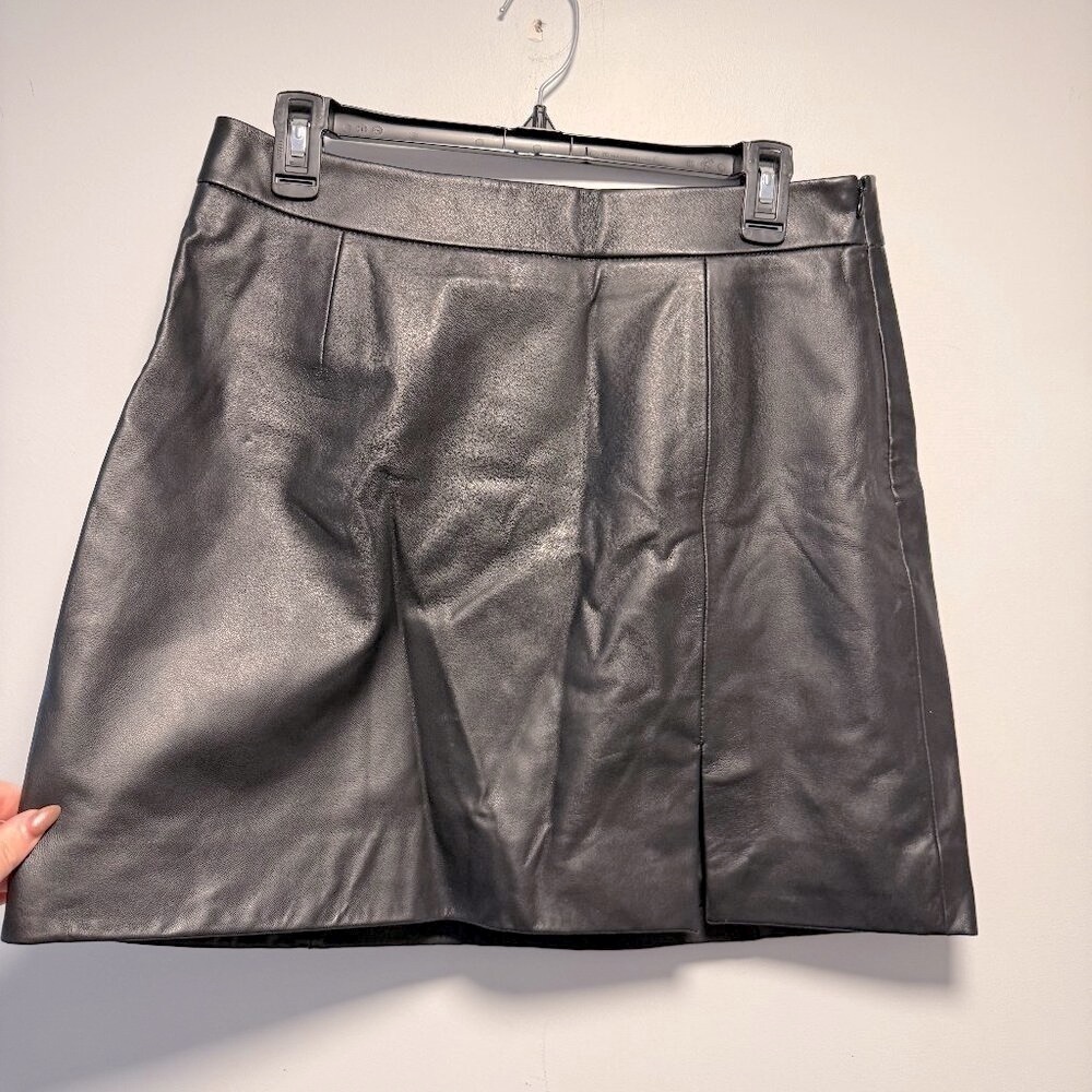 Lucky Brand NWT Leather Mini Skirt 10 - Picture 1 of 7